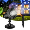 thumbnail image 2 of 2 PACK Christmas Snowflake Projector Lights, Waterproof Led Snowfall Projector Lights for Xmas Holiday Party House Garden Patio Indoor Outdoor Landscape Decoration (White Snow), 2 of 12