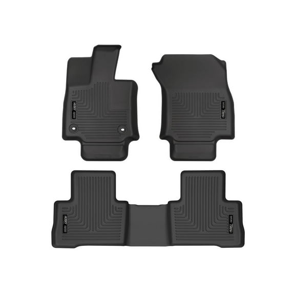 Husky Liners 95511 Weatherbeater Floor Mats Fit 2021-2024 Toyota Venza Front/2nd Row Liners 3pc Black
