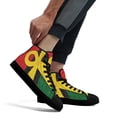 thumbnail image 4 of Pan African Ankh High Top Canvas Shoes Sneakers Black Size 11.5, 4 of 7
