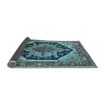 thumbnail image 2 of Ahgly Company Indoor Square Geometric Light Blue Traditional Area Rugs, 8' Square, 2 of 4