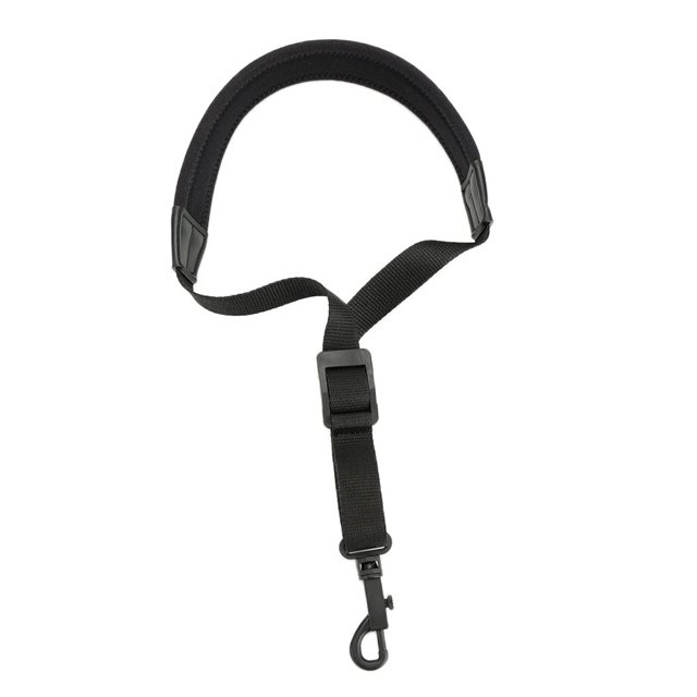 Correa de saxofón Correa para el cuello de saxofón de silicona elástica suave con almohadilla suave y gruesa para saxofón soprano tenor alto y clarine Baoblaze Saxofón Sax correa para el cuello