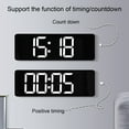 thumbnail image 4 of Wall Clock with Backlight - Large Screen, Remote Control, Simple Living Room Wall Mounted LED Alarm Clock - 1 Set for Home, 4 of 8