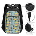 thumbnail image 3 of Balery Hawaiian Style Print USB Charging Backpack for Men and Women - Water-Resistant, Anti-Theft Laptop Backpack with USB Port for Travel, Work, School, and College, 3 of 7