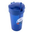 thumbnail image 6 of (3 pack) Your Zone Plastic Blue Snack Tumbler with Straw, 14 oz, 6 of 8