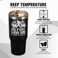 thumbnail image 6 of 30 oz Bigfoot Gifts Sasquatch Tumbler Big Foot Camping Gift for Women and Men Stainless Steel Travel Cup Mug Water Bottle, 6 of 6