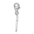 thumbnail image 2 of Sterling Silver Number 7 Pendant Charm with Lobster Clasp for Women or Unisex, Polished Finish, Symbolic Numerology Jewelry for Necklace or Bracelet, 2 of 6