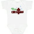 thumbnail image 3 of Inktastic Merry Christmas Buffalo Plaid Cross with Snowflakes Boys or Girls Baby Bodysuit, 3 of 5