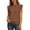 Coffee, variant on Womens Sleeveless Sweater Vest Neck Knit Boho Pullover Tops Color Khaki Size S
