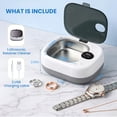 thumbnail image 3 of Ultrasonic Retainer Cleaner Machine, 48kHz High-Frequency , UV Cleaner , 2-in-1 Professional Portable Cleaner for Mouth Guards, Aligners, Jewelry, Home & Travel Use, 3 of 7