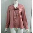 thumbnail image 6 of ZOELNIC Women's Elegant Blouse with Ribbon Detail, Long Sleeve Dressy Top for Business Casual Office, XL, 6 of 6