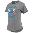 thumbnail image 2 of Women's Sportiqe Heathered Gray Charlotte Hornets Tri-Blend Phoebe T-Shirt, 2 of 3