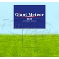 thumbnail image 1 of Giant Meteor 2020 (18" x 24") Yard Sign, Includes Metal Step Stake, 1 of 6