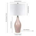 thumbnail image 5 of Evelyn&Zoe 28" Traditional Porcelain Table Lamp with White Drum Linen Shade, 5 of 9