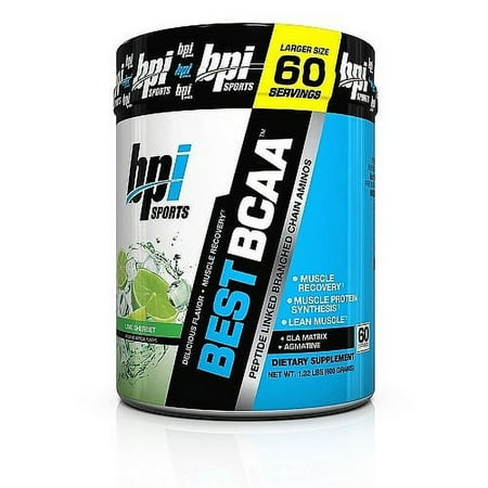 BPI Sports Best BCAA Powder, Lime Sherbert, 1.32 Lb