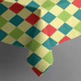 thumbnail image 4 of Multi Color Checkerboard Checkered Pattern Rectangle Tablecloth 60"x102",Waterproof Polyester Rectangle Table Cloth, Wipeable Spillproof Polyester Tablecloth for Dining, Camping, Indoor and Outdoor, 4 of 6