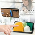 thumbnail image 5 of Nalacover 2-in-1 Magnetic Case for Samsung Galaxy A24 4G, Back Wallet Case with Detachable Card Holder Ring Stand Cover for Samsung Galaxy A24 4G, Vintage PU Leather Shockproof Case - Brown, 5 of 10