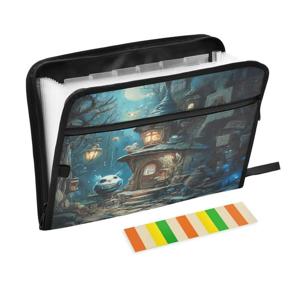 Organ Folder 14.2 x 0.8 x 10.6 Inches 13 Separate Pockets A4 Size Documents Folder A Sort Storage File Manager For The Home Office Magic House