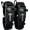 Both Black Bracelets, variant on 2 pk Paracord Bracelet Compass Whistle Fire Starter Hiking Camping Fishing Survival Hunting Gear Men Women Kids