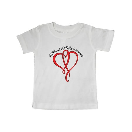 

Inktastic HIV and AIDS Awareness Red Heart Ribbon Gift Baby Boy or Baby Girl T-Shirt