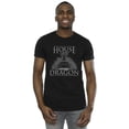 thumbnail image 2 of Game Of Thrones: House Of The Dragon Mens Throne Text T-Shirt, 2 of 3