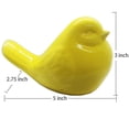 thumbnail image 2 of QIAOIDEA Porcelain Yellow Bird Figurine Chubby Bird Figure Cottage Animal Bird, 2 of 5