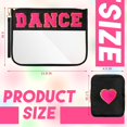 thumbnail image 2 of Bolsa de maquillaje Hillban Dance Recital Gifts, parche con letras de chenilla, 2 of 6