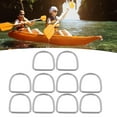thumbnail image 4 of Semi Circular D Rings, Compact Size 10PCS Rustproof D Ring Buckle  For Marine Equipments 20x17x4MM, 4 of 8
