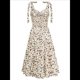 thumbnail image 2 of Vestido de Verano Informal con Escote en V Color Albaricoque L, 2 of 10