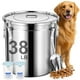 thumbnail image 1 of Recipientes de almacenamiento de alimentos Newget de acero inoxidable de 17 kg de capacidad, 1 of 7