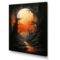 thumbnail image 2 of Designart "Silent Ebony Eclipse Moon II" Moon Canvas Art Print, 2 of 7
