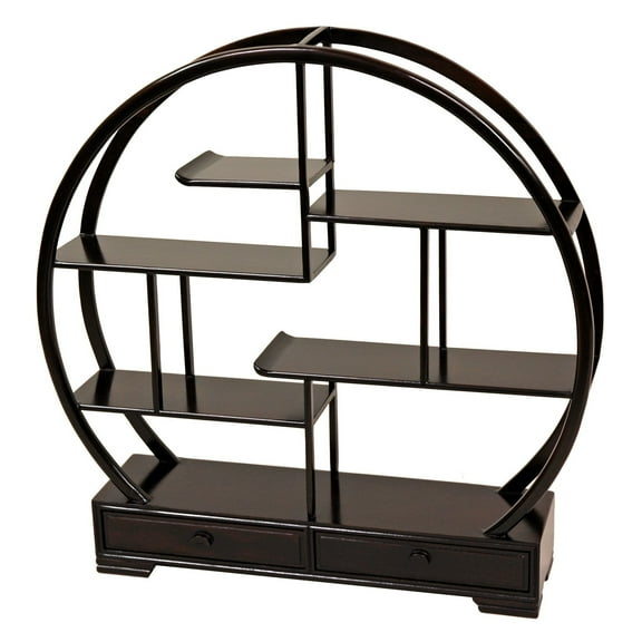Red Lantern Rosewood Mingei Display Stand 19" - Solid Wood, Honey Finish