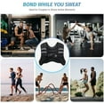 thumbnail image 4 of ZELUS Weighted Vest, 6lb/8lb/12lb/16lb/20lb/25lb/30lb Weight Vest with Reflective Stripe for Workout, Strength Training, Running, Fitness, Muscle Building, Weight Loss, Weightlifting, 4 of 6