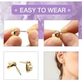 thumbnail image 4 of 2000pcs Clear Plastic Rubber Safety Earring Backs Soft Silicone Ear Nut Stoppers Replacement 2.5x3.5mm for Fish Hooks Earring Post Studs, 4 of 5