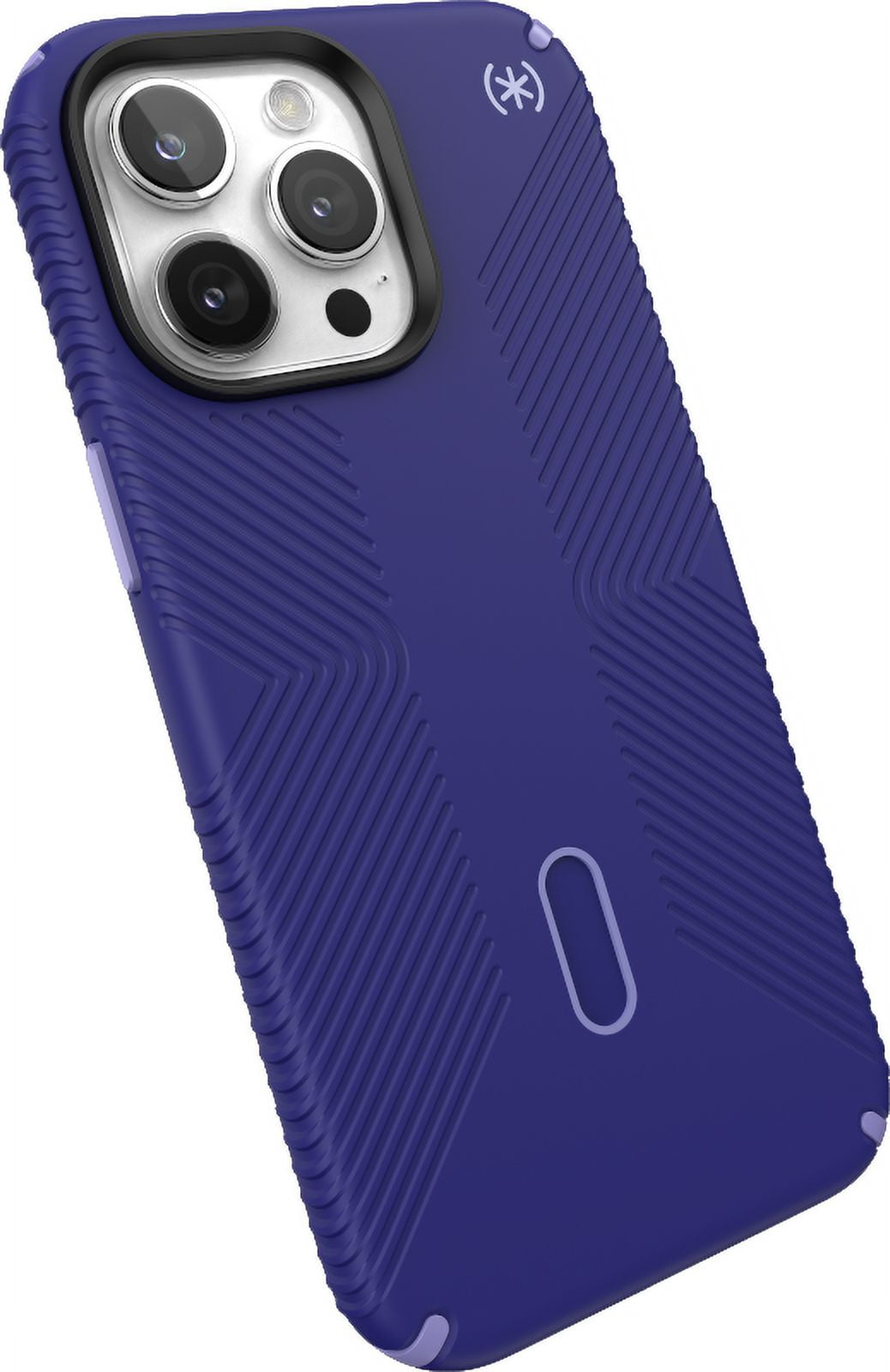 Speck iPhone 15 Pro Max Case-Presidio2 Grip-ClickLock-MagSafe-6.7 Inch Phone Case-Future Blue/Purple Ink/Sky Purple