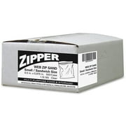 Webster Zipper Sandwich Size Storage Bags, 500 count