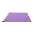 thumbnail image 2 of Ahgly Company Machine Washable Indoor Square Abstract Purple Contemporary Area Rugs, 4' Square, 2 of 4
