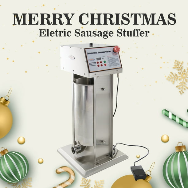 Hakka 30LB Electric Sausage Stuffer Stainless Steel and Vertical