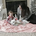 thumbnail image 5 of U by Bedsure Fleece Blankets King Size Pink, 260GSM Soft Lightweight Plush Cozy Fuzzy, 107X89 inches, 5 of 6