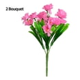 thumbnail image 4 of Advancent Flores artificiales 2 uds 5 -rama 15 cabezas flores baratas decoración rústica para bodas suministros para fiestas y festivales Flores artificiales rosa, 4 of 6