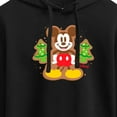 thumbnail image 3 of Disney - Mickey Cookie - Juniors Cropped Pullover Hoodie, 3 of 5