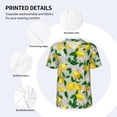 thumbnail image 4 of Daiia Lemon1 Mens Baseball Jersey Button Down Shirts Short Sleeve Sports Uniforms-Small, 4 of 9