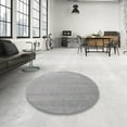 thumbnail image 4 of Ahgly Company Machine Washable Indoor Rectangle Industrial Modern Gunmetal Gray Area Rugs, 3' x 5', 4 of 7