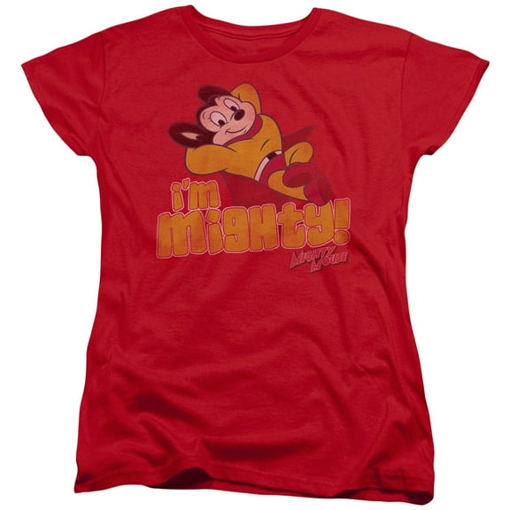 Mighty Mouse Im Mighty Women's T-Shirt Red