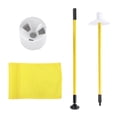 thumbnail image 1 of Practique Golf Hole Pole Cup Flag Stick Desmontable 2 Secciones Golf Putting Green FlagstickAmarillo, 1 of 5