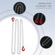 thumbnail image 5 of 1:10 RC Crawler Accessories Tow Chain with Trailer Hook for Axial SCX10 90046 TAMIYA CC01 RC4WD D90, 5 of 5