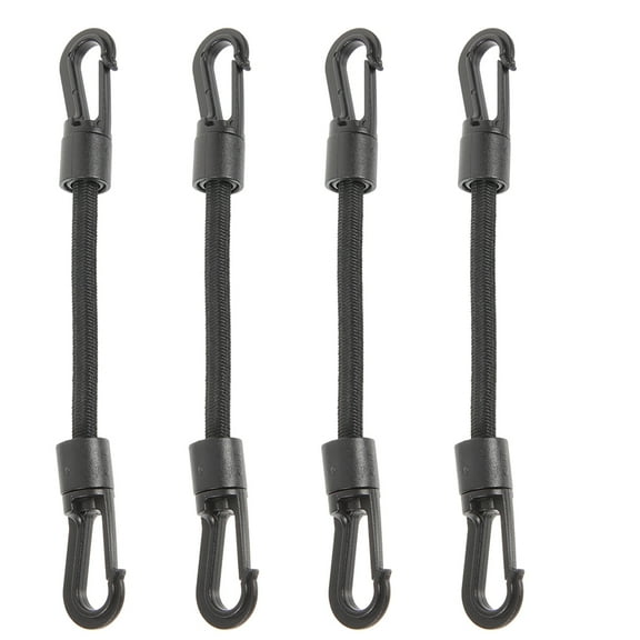 4 Pcs Kayak Elastic String Hook Tie down Strap Elastic Buckle Strap Siding Adjustable Bungee Straps Small Buckle Strap