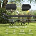 thumbnail image 4 of Outsunny Camping Cot for Adults with Cushion, Folding Bed, Black, 4 of 10