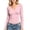 Pink, variant on fatyb Thermal Shirts for Women V Neck Fleece Lined Base Layer Tops Thick Warm Long Sleeve Undershirts