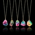 thumbnail image 3 of Formes et Tailles de Collier de Chaîne en Pierre Multicolore Transparent Expédiées au Hasard, 3 of 8