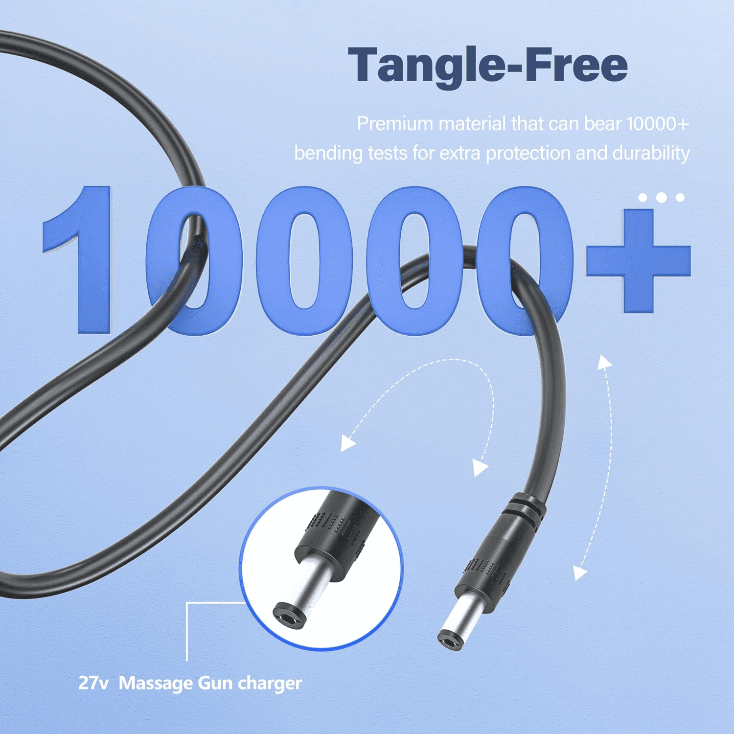 27V 1A Charger for Sharper Image Massage Gun Charger Compatible with 2437599 1013002 1015817 1011666 1012667 1013985 Power Percussion Deep Tissue Massager